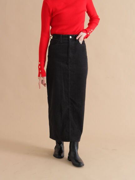 コーデュロイロングスカート(チャコールグレー/ベージュ/ブルー)|sm2rhythm(サマンサモスモス リズム)通販