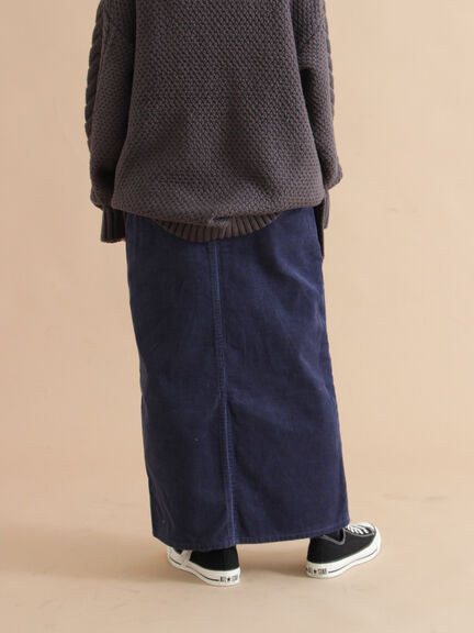 コーデュロイロングスカート(チャコールグレー/ベージュ/ブルー)|sm2rhythm(サマンサモスモス リズム)通販