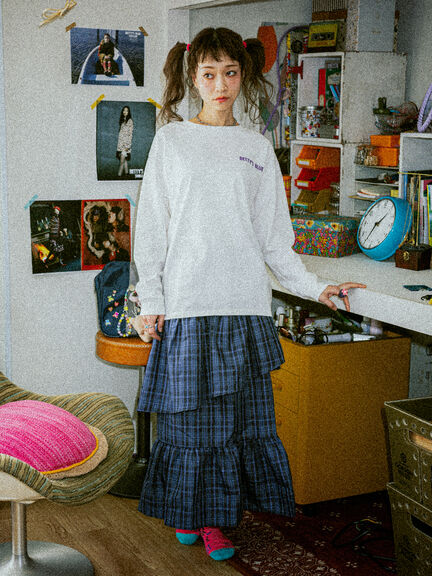 ショッパー柄 バックプリントロンT(ピンク/レッド/パープル)|BETTY'S BLUE(ベティーズブルー)通販