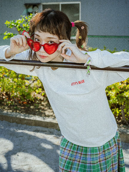 ショッパー柄 バックプリントロンT(ピンク/レッド/パープル)|BETTY'S BLUE(ベティーズブルー)通販