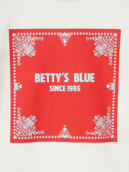 ショッパー柄 バックプリントロンT(ピンク/レッド/パープル)|BETTY'S BLUE(ベティーズブルー)通販