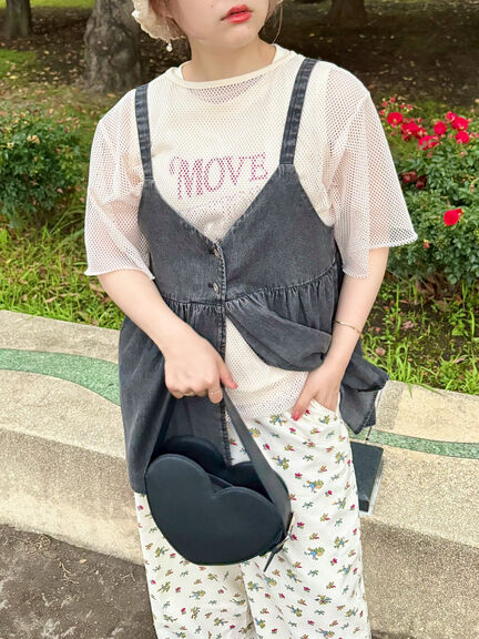 メッシュTシャツ&プリントノースリーブSET(オフホワイト/グレー/ブラック/カーキ)|SM2(エスエムツー)通販