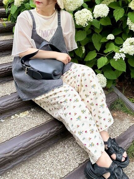 メッシュTシャツ&プリントノースリーブSET(オフホワイト/グレー/ブラック/カーキ)|SM2(エスエムツー)通販