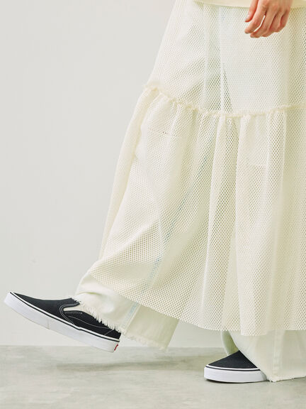 ダメージデニムイージーパンツ(オフホワイト/サックスブルー)|SM2(エスエムツー)通販