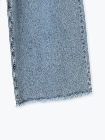 ダメージデニムイージーパンツ(オフホワイト/サックスブルー)|SM2(エスエムツー)通販