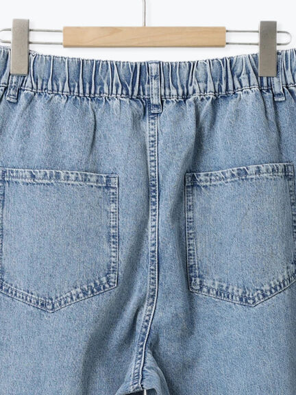 ダメージデニムイージーパンツ(オフホワイト/サックスブルー)|SM2(エスエムツー)通販