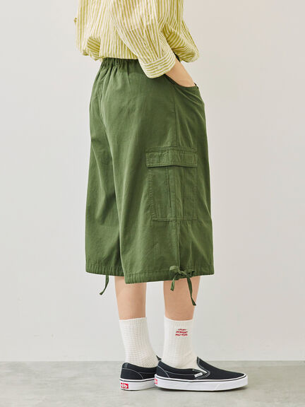 裾ドロストカーゴハーフパンツ(チャコールグレー/カーキ/サックスブルー)|SM2(エスエムツー)通販
