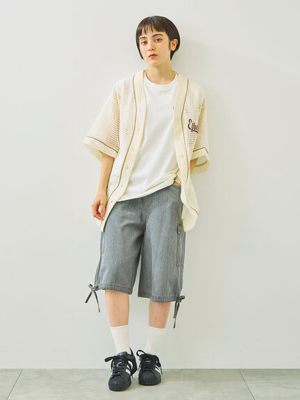 裾ドロストカーゴハーフパンツ(チャコールグレー/カーキ/サックスブルー)|SM2(エスエムツー)通販