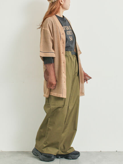 ベルト付きカーゴパンツ(チャコールグレー/レッド/カーキ)|SM2(エスエムツー)通販