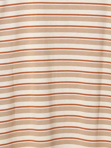 マルチボーダー袖スリットリボンTシャツ(ピンク/レッド/ベージュ/グリーン/ネイビー)|SM2(エスエムツー)通販