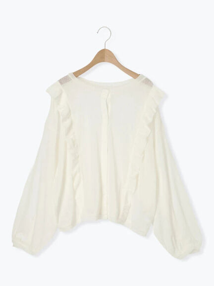 シアーフリル前後2WAYカットソー(オフホワイト/ブラック/レッド)|SM2(エスエムツー)通販