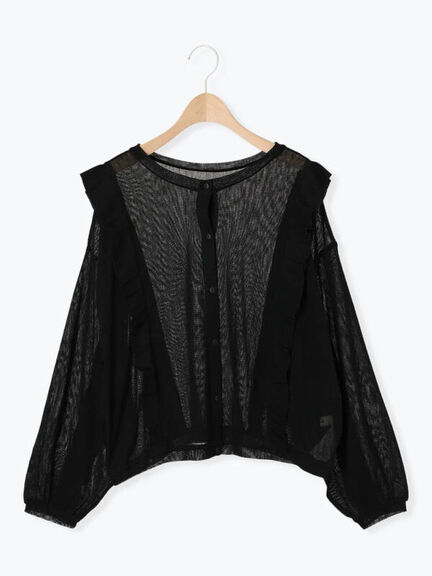 シアーフリル前後2WAYカットソー(オフホワイト/ブラック/レッド)|SM2(エスエムツー)通販