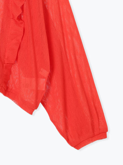 シアーフリル前後2WAYカットソー(オフホワイト/ブラック/レッド)|SM2(エスエムツー)通販