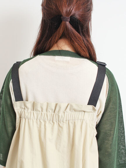 コットンナイロンハーフジップジャンパースカート(ブラック/ベージュ/カーキ/ブルー)|SM2(エスエムツー)通販