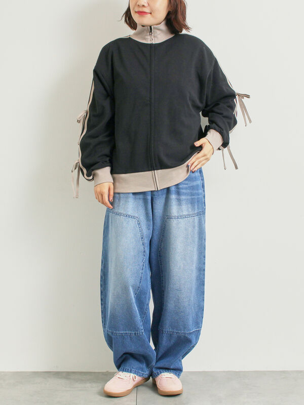 デニムニーパッチパンツ(ネイビー)|SM2(エスエムツー)通販