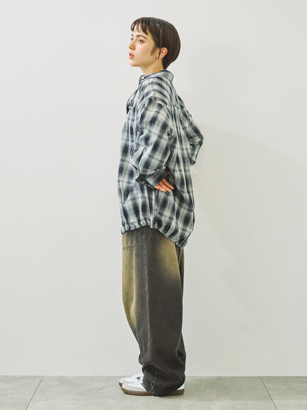 デニムニーパッチパンツ(グレー/ブラック/ネイビー)|SM2(エスエムツー)通販