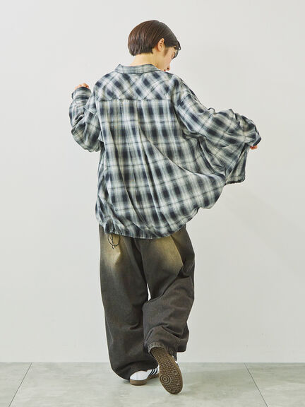 デニムニーパッチパンツ(グレー/ブラック/ネイビー)|SM2(エスエムツー)通販