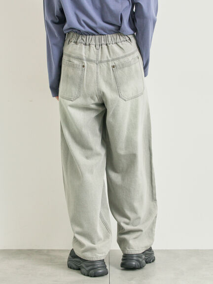 デニムニーパッチパンツ(グレー/ブラック/ネイビー)|SM2(エスエムツー)通販