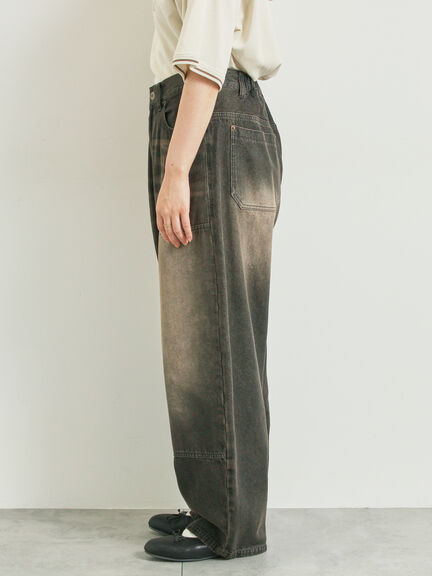 デニムニーパッチパンツ(グレー/ブラック/ネイビー)|SM2(エスエムツー)通販