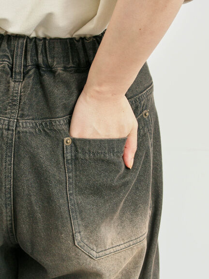 デニムニーパッチパンツ(グレー/ブラック/ネイビー)|SM2(エスエムツー)通販