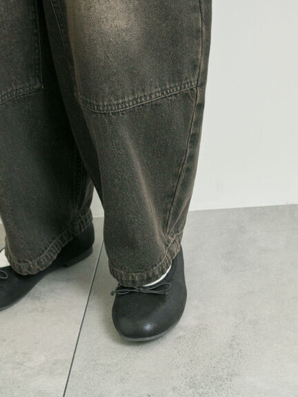 デニムニーパッチパンツ(グレー/ブラック/ネイビー)|SM2(エスエムツー)通販