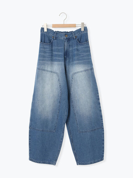 デニムニーパッチパンツ(グレー/ブラック/ネイビー)|SM2(エスエムツー)通販