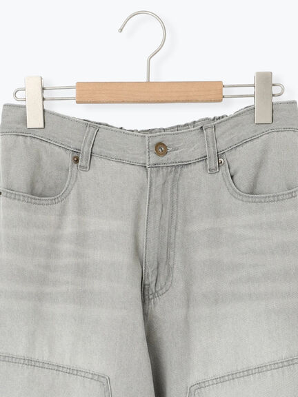 デニムニーパッチパンツ(グレー/ブラック/ネイビー)|SM2(エスエムツー)通販