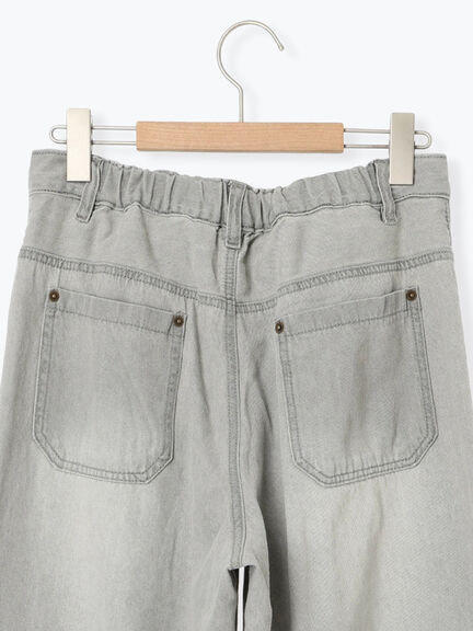 デニムニーパッチパンツ(グレー/ブラック/ネイビー)|SM2(エスエムツー)通販