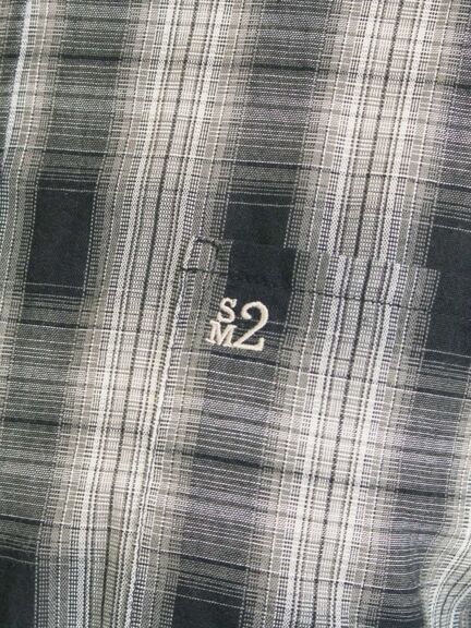 オンブレチェック裾ドロストシャツ(ブラック/ピンク/イエロー/グリーン/ネイビー)|SM2(エスエムツー)通販