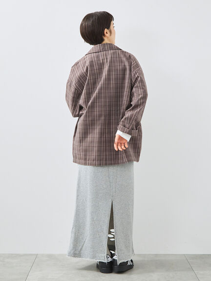 裏毛ダメージ加工ナロースカート(グレー/ブラック/カーキ)|SM2(エスエムツー)通販