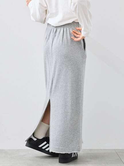 裏毛ダメージ加工ナロースカート(グレー/ブラック/カーキ)|SM2(エスエムツー)通販