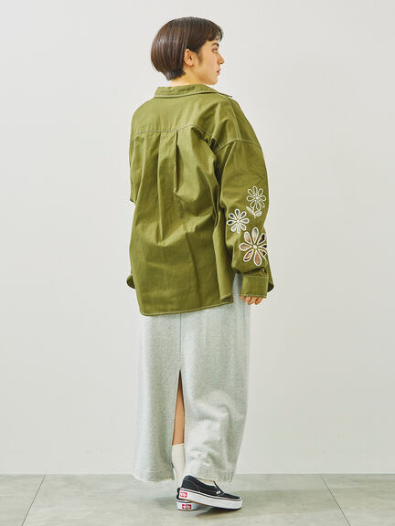 裏毛ダメージ加工ナロースカート(グレー/ブラック/カーキ)|SM2(エスエムツー)通販