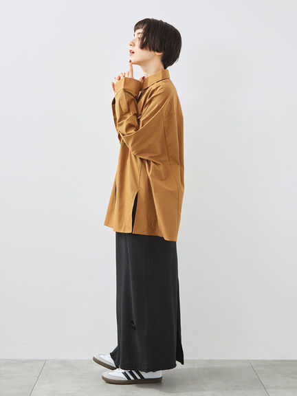 裏毛ダメージ加工ナロースカート(グレー/ブラック/カーキ)|SM2(エスエムツー)通販