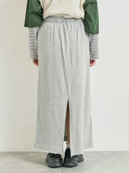 裏毛ダメージ加工ナロースカート(グレー/ブラック/カーキ)|SM2(エスエムツー)通販