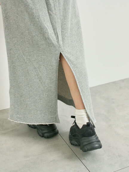 裏毛ダメージ加工ナロースカート(グレー/ブラック/カーキ)|SM2(エスエムツー)通販