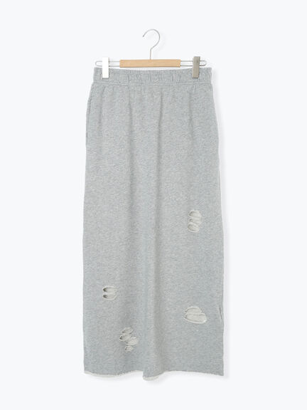 裏毛ダメージ加工ナロースカート(グレー/ブラック/カーキ)|SM2(エスエムツー)通販