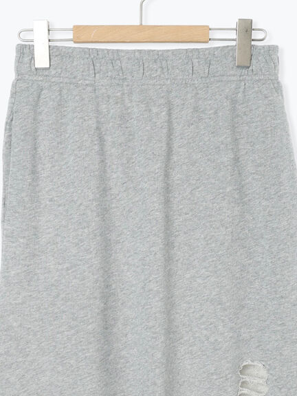 裏毛ダメージ加工ナロースカート(グレー/ブラック/カーキ)|SM2(エスエムツー)通販