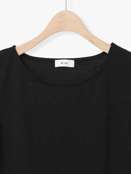 【接触冷感】裾レースノースリーブカットソー(オフホワイト/ブラック)|SM2(エスエムツー)通販