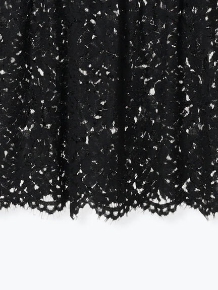 【接触冷感】裾レースノースリーブカットソー(オフホワイト/ブラック)|SM2(エスエムツー)通販