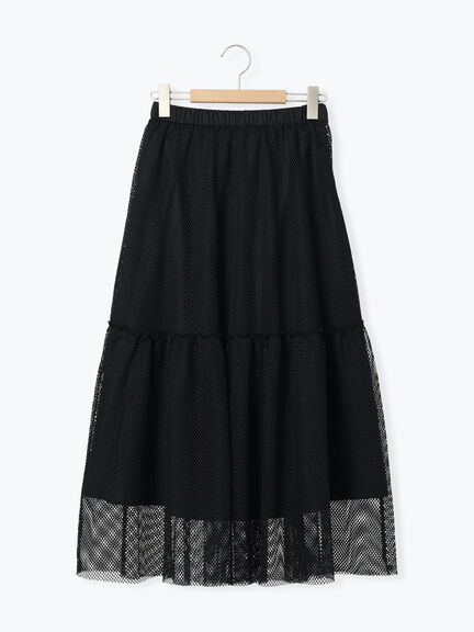 セルフカット メッシュスカート(ブラック/カーキ/クリーム)|SM2(エスエムツー)通販