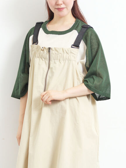 ラグランスリーブプリントシアーニット(ブラック/ブラウン/グリーン/ネイビー)|SM2(エスエムツー)通販