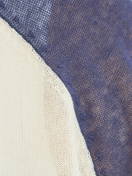 ラグランスリーブプリントシアーニット(ブラック/ブラウン/グリーン/ネイビー)|SM2(エスエムツー)通販