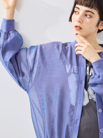 刺繍ロゴシアーカーディガン(チャコールグレー/ベージュ/ブラウン/ブルー)|SM2(エスエムツー)通販