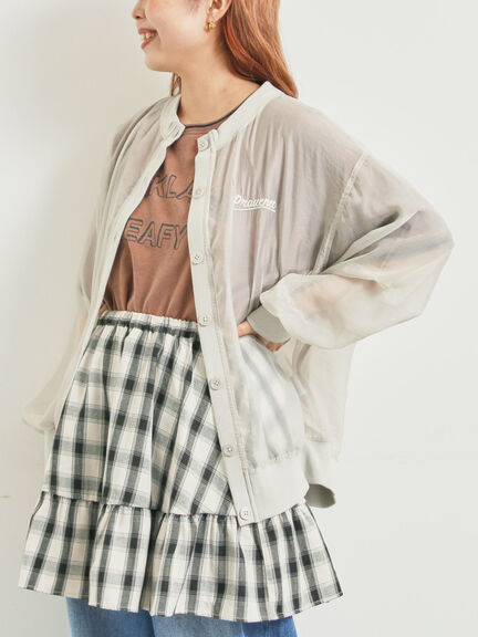 刺繍ロゴシアーカーディガン(チャコールグレー/ベージュ/ブラウン/ブルー)|SM2(エスエムツー)通販