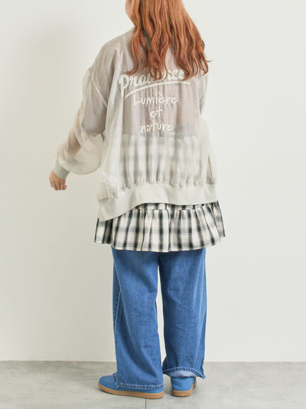 刺繍ロゴシアーカーディガン(チャコールグレー/ベージュ/ブラウン/ブルー)|SM2(エスエムツー)通販