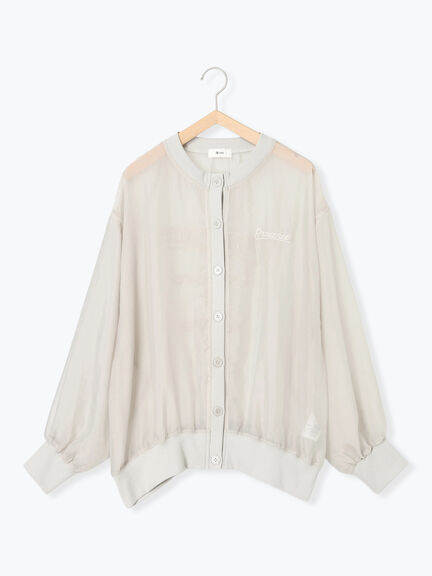 刺繍ロゴシアーカーディガン(チャコールグレー/ベージュ/ブラウン/ブルー)|SM2(エスエムツー)通販