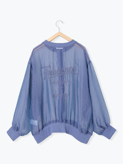 刺繍ロゴシアーカーディガン(チャコールグレー/ベージュ/ブラウン/ブルー)|SM2(エスエムツー)通販