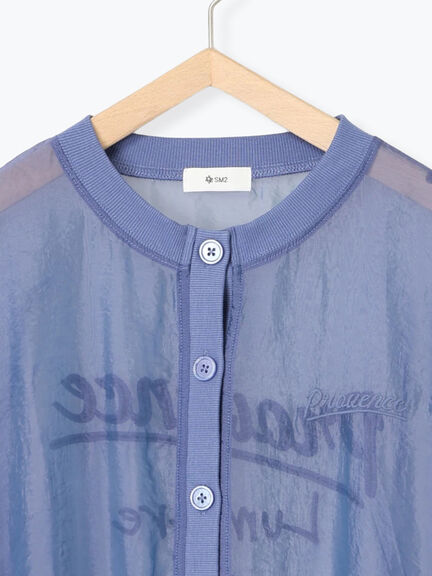 刺繍ロゴシアーカーディガン(チャコールグレー/ベージュ/ブラウン/ブルー)|SM2(エスエムツー)通販