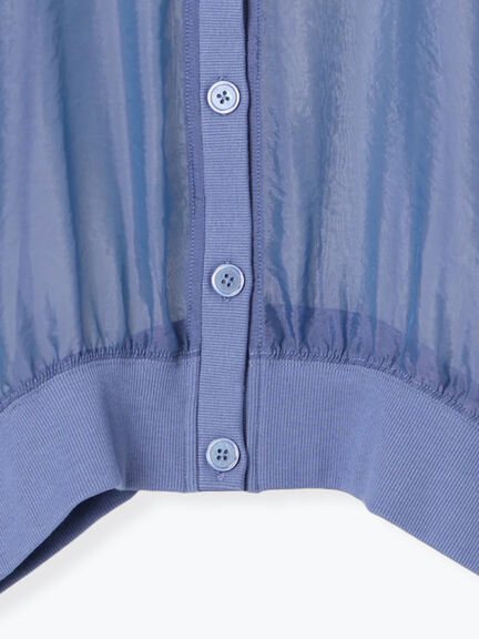 刺繍ロゴシアーカーディガン(チャコールグレー/ベージュ/ブラウン/ブルー)|SM2(エスエムツー)通販