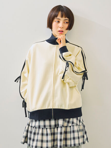 チェック柄フリルティアードミニスカート(オフホワイト/ボルドー/ブラウン)|SM2(エスエムツー)通販